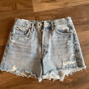 Agolde Parker Long Short in swap meet wash